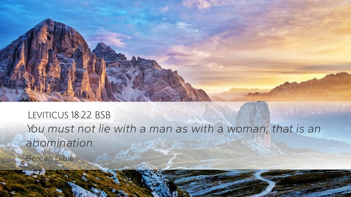 Leviticus 18:22 BSB Bible Verse Image