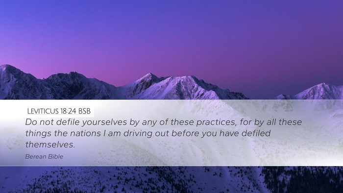 Leviticus 18:24 BSB Bible Verse Image