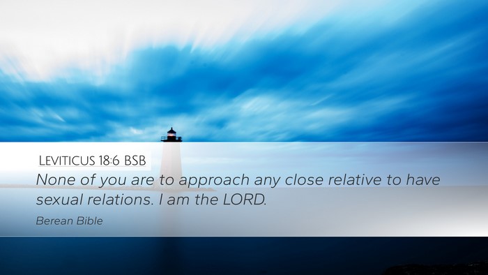 Leviticus 18:6 BSB Bible Verse Image