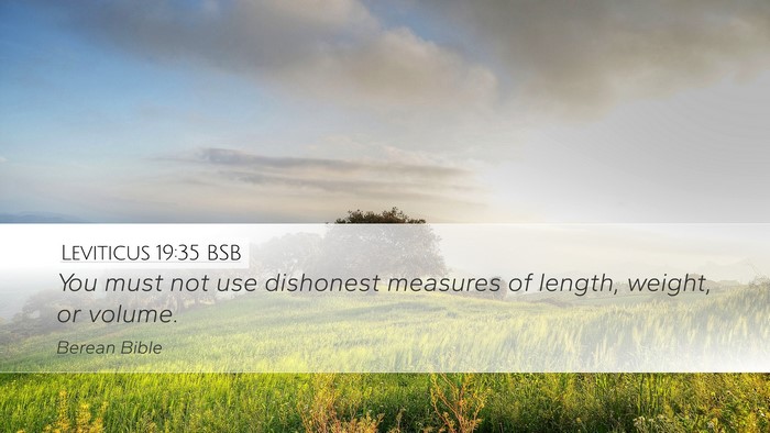 Leviticus 19:35 BSB Bible Verse Image