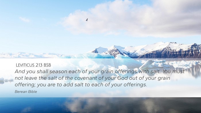 Leviticus 2:13 BSB Bible Verse Image