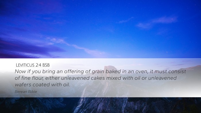 Leviticus 2:4 BSB Desktop Wallpaper - Now if you bring an offering of grain baked in an - Desktop Bible Verse Wallpaper
