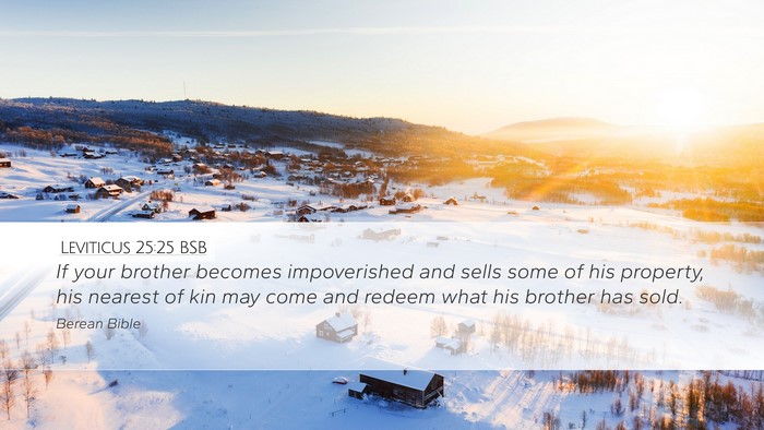 Leviticus 25:25 BSB Bible Verse Image
