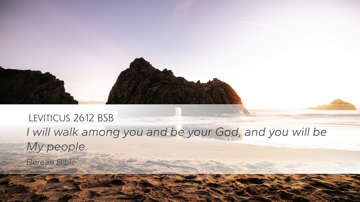 Leviticus 26:12 BSB Bible Verse Image