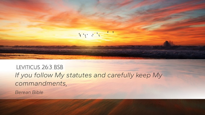 Leviticus 26:3 BSB Bible Verse Image