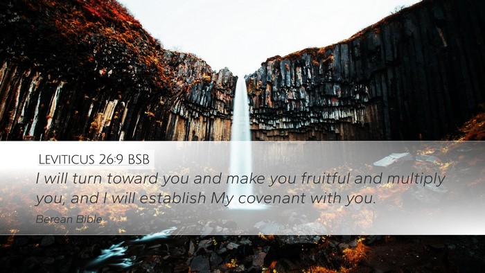 Leviticus 26:9 BSB Bible Verse Image