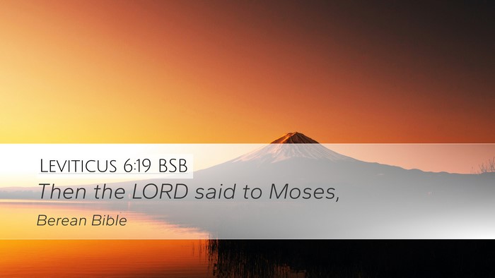 Leviticus 6:19 BSB Bible Verse Image