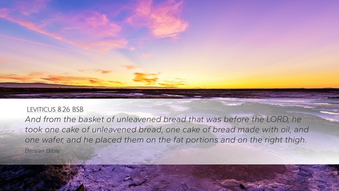 Leviticus 8:26 BSB Bible Verse Image