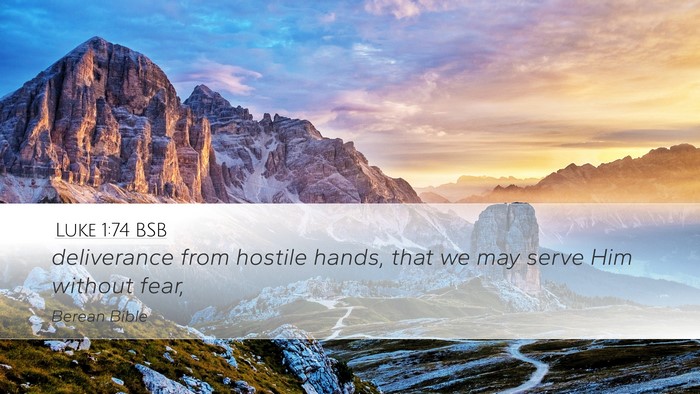 Luke 1:74 BSB Bible Verse Image