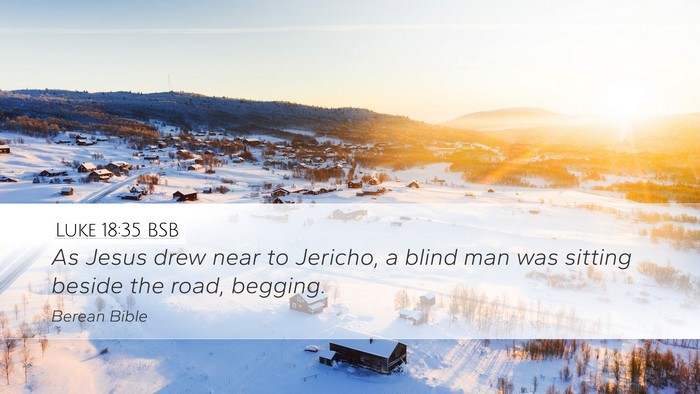 Luke 18:35 BSB Bible Verse Image