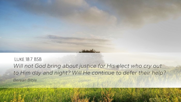 Luke 18:7 BSB Bible Verse Image