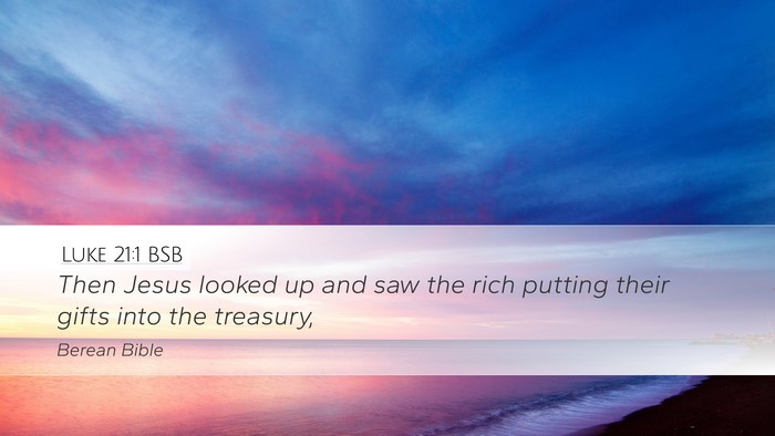 Luke 21:1 BSB Bible Verse Image