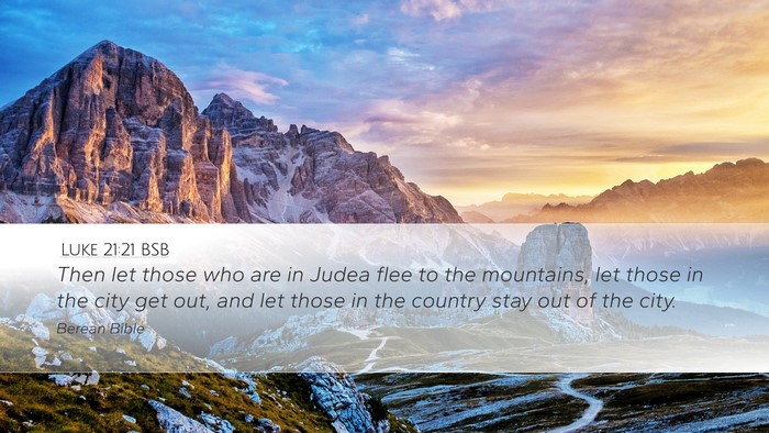 Luke 21:21 BSB Bible Verse Image