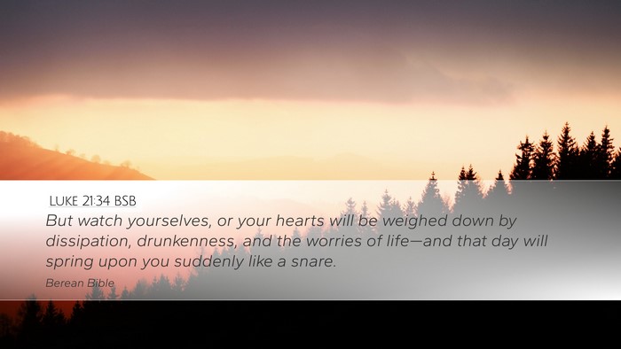 Luke 21:34 BSB Bible Verse Image