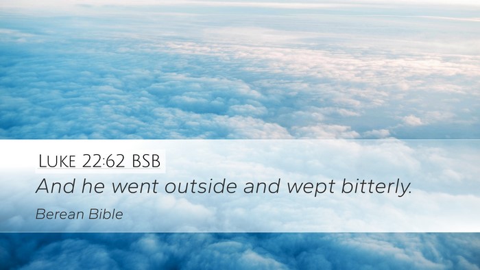 Luke 22:62 BSB Bible Verse Image