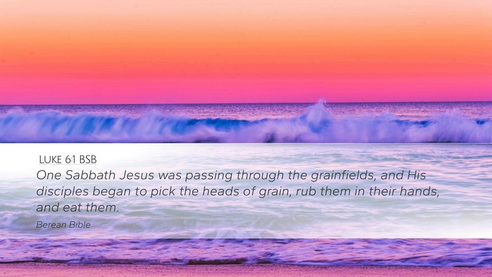 Luke 6:1 BSB Bible Verse Image