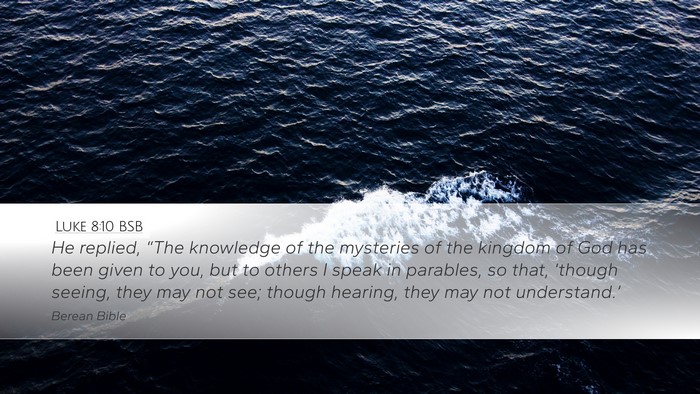 Luke 8:10 BSB Bible Verse Image