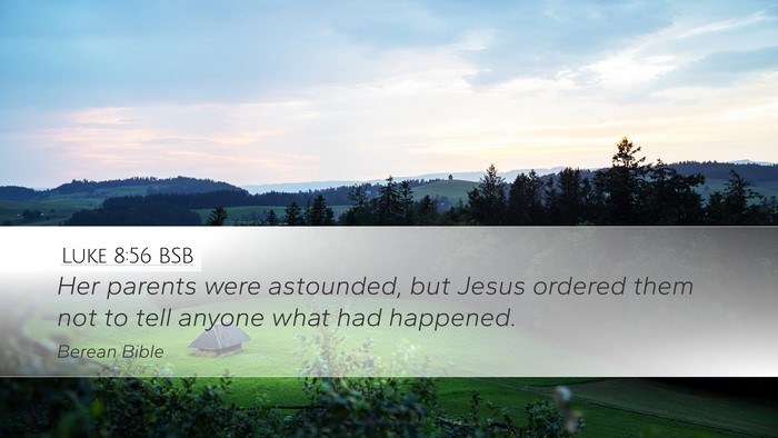 Luke 8:56 BSB Bible Verse Image