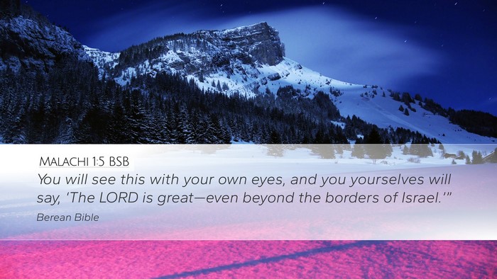 Malachi 1:5 BSB Bible Verse Image
