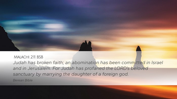 Malachi 2:11 BSB Bible Verse Image