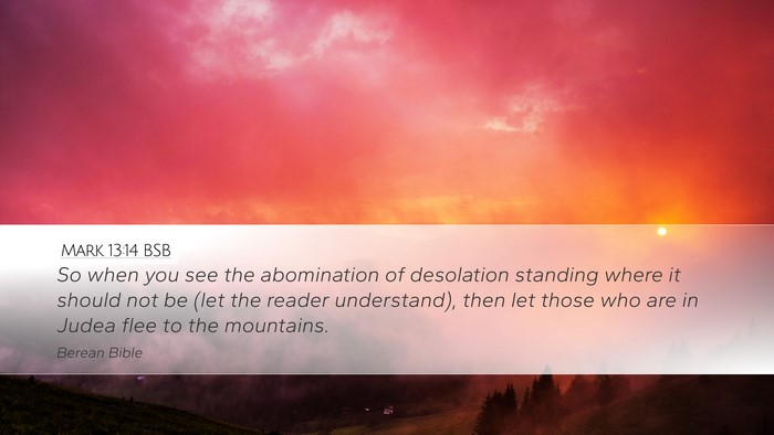 Mark 13:14 BSB Bible Verse Image