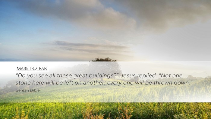 Mark 13:2 BSB Bible Verse Image
