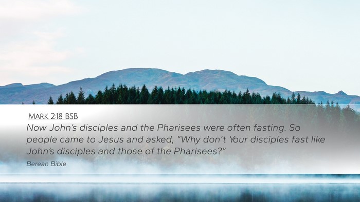 Mark 2:18 BSB Bible Verse Image