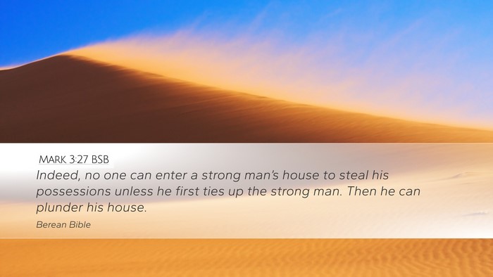 Mark 3:27 BSB Bible Verse Image