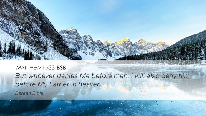Matthew 10:33 BSB Bible Verse Image