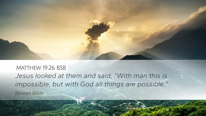 Matthew 19:26 BSB Bible Verse Image