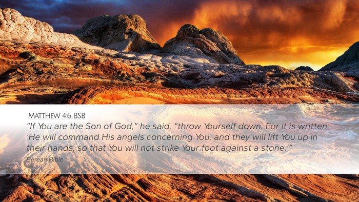 Matthew 4:6 BSB Bible Verse Image