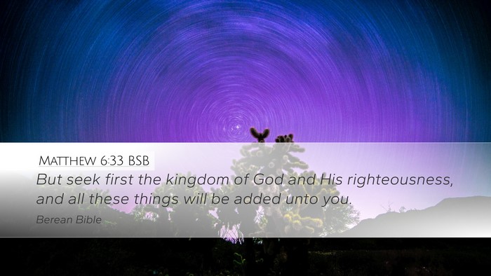 Matthew 6:33 BSB Bible Verse Image