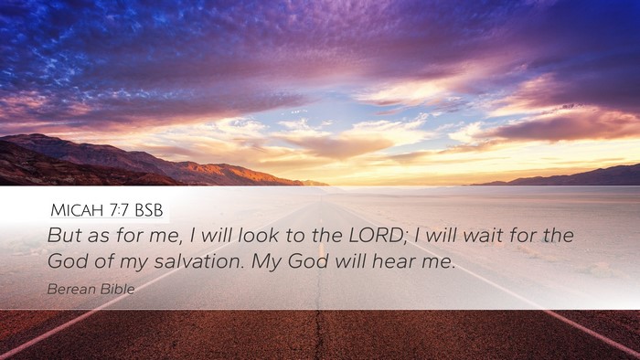 Micah 7:7 BSB Bible Verse Image