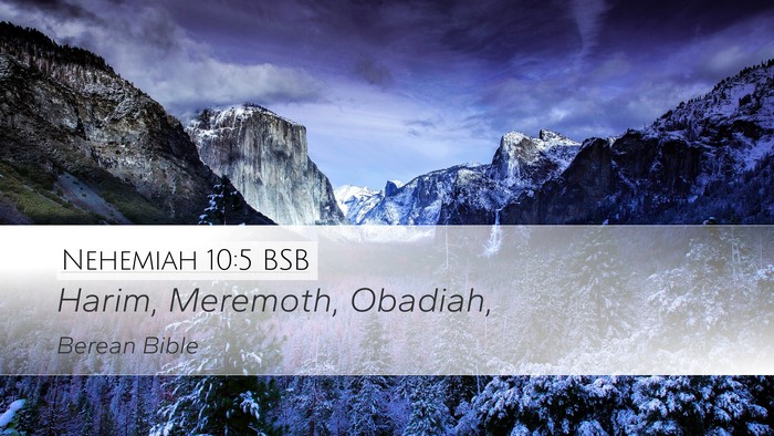 Nehemiah 10:5 BSB Bible Verse Image