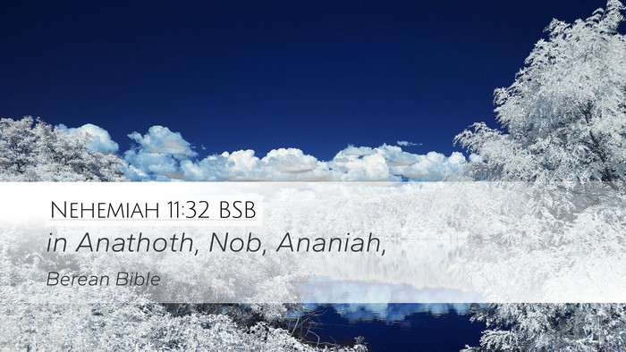 Nehemiah 11:32 BSB Bible Verse Image