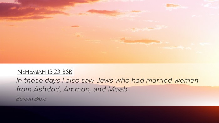 Nehemiah 13:23 BSB Bible Verse Image