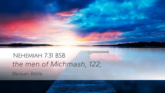 Nehemiah 7:31 BSB Bible Verse Image