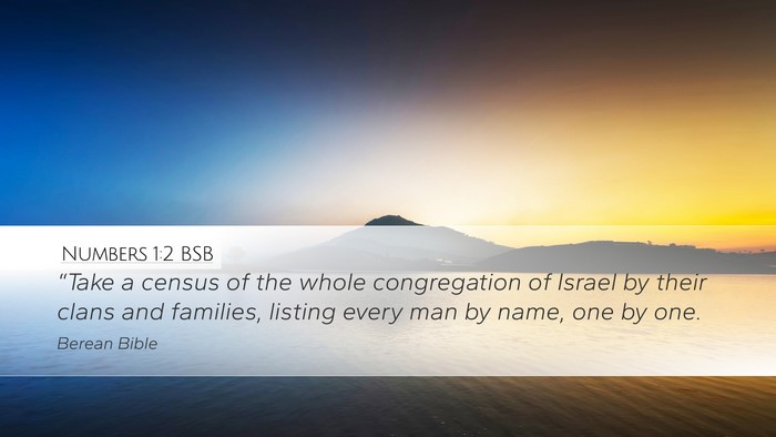 Numbers 1:2 BSB Bible Verse Image