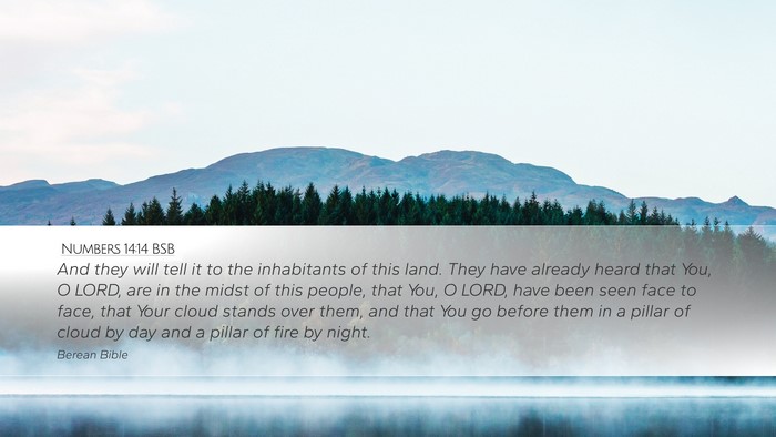 Numbers 14:14 BSB Bible Verse Image