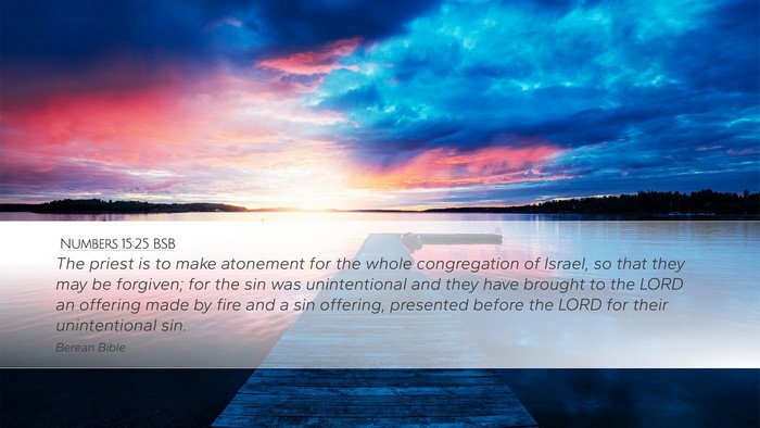 Numbers 15:25 BSB Bible Verse Image