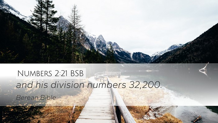 Numbers 2:21 BSB Bible Verse Image