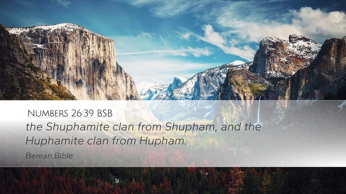 Numbers 26:39 BSB Bible Verse Image