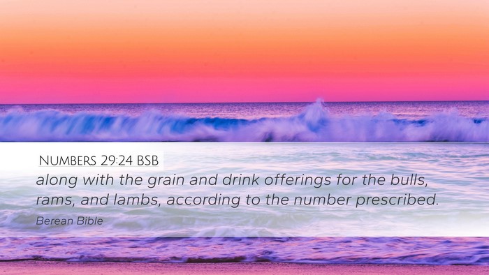 Numbers 29:24 BSB Desktop Wallpaper - along with the grain and drink offerings for the - Desktop Bible Verse Wallpaper