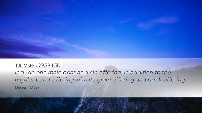 Numbers 29:28 BSB Desktop Wallpaper - Include one male goat as a sin offering, in - Desktop Bible Verse Wallpaper