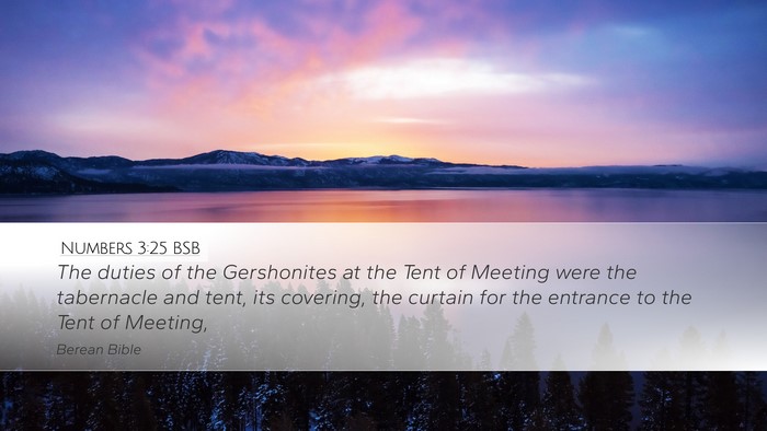 Numbers 3:25 BSB Bible Verse Image