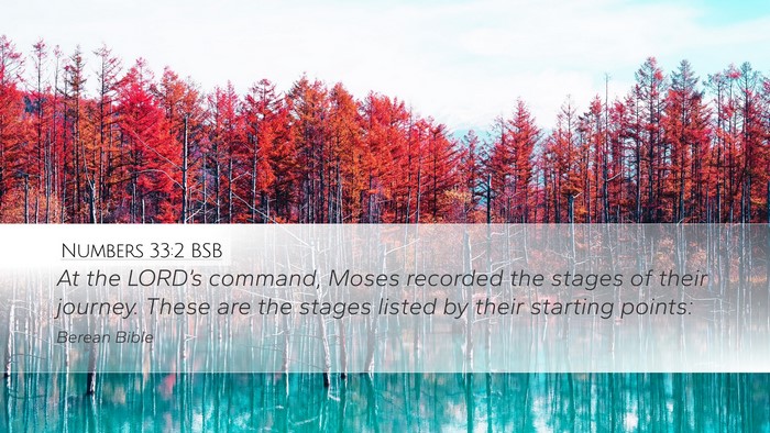 Numbers 33:2 BSB Bible Verse Image