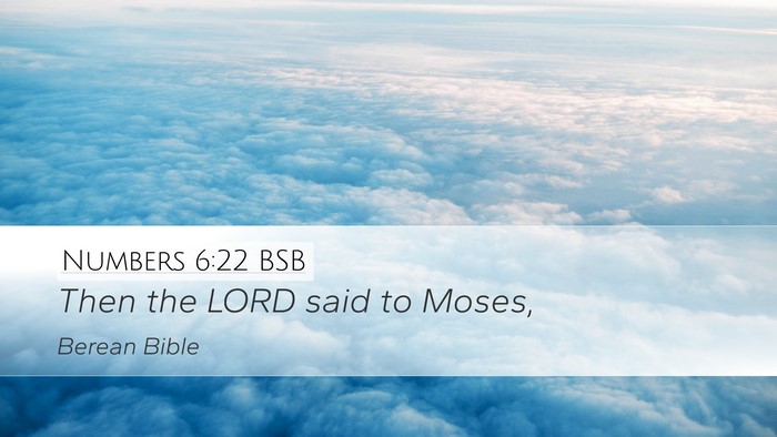Numbers 6:22 BSB Bible Verse Image
