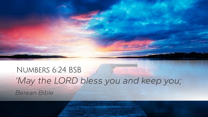 Numbers 6:24 BSB Bible Verse Image