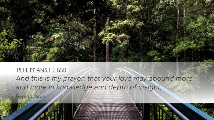 Philippians 1:9 BSB Bible Verse Image