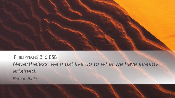Philippians 3:16 BSB Bible Verse Image